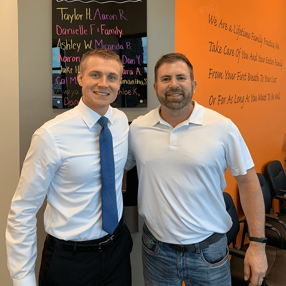 chiropractor with male patient